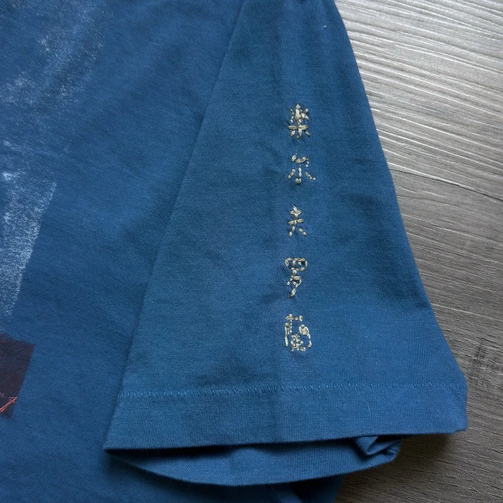 Vintage 90s Y2K Polo Ralph Lauren Japanese Military Graphic Tshirt Mens L Rare
